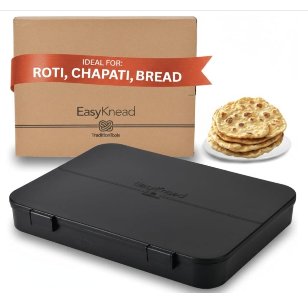 EasyKnead Roti Making Box Chapati Paratha Puri Kneading Board Open Box